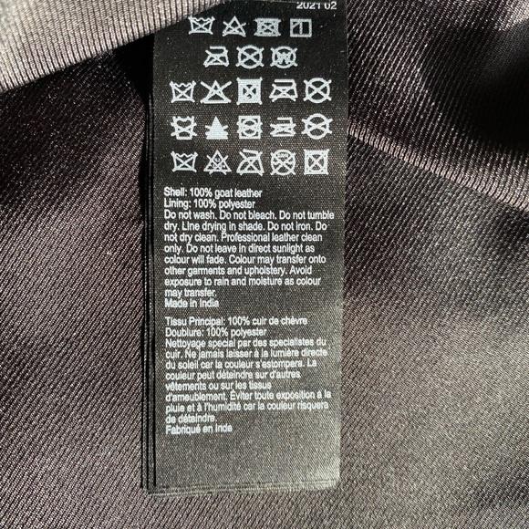 RARE Allsaints ELORA TASSEL genuine leather biker matte black jacket size 2 BNWT - Picture 8 of 15